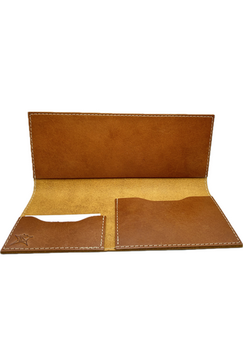 003 Cognac Leather Tract Holder