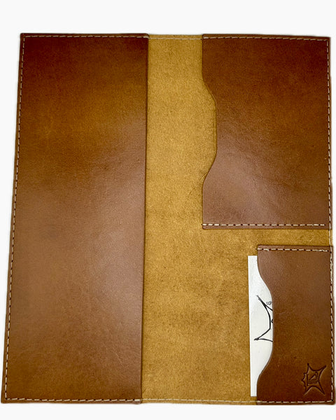 003 Cognac Leather Tract Holder