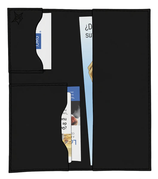 Large Black Leather Tract Holder