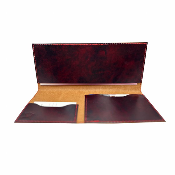 Wine Leather Tract Holder