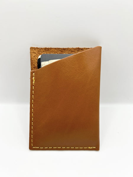 Golden Cognac Single Sleeve Wallet