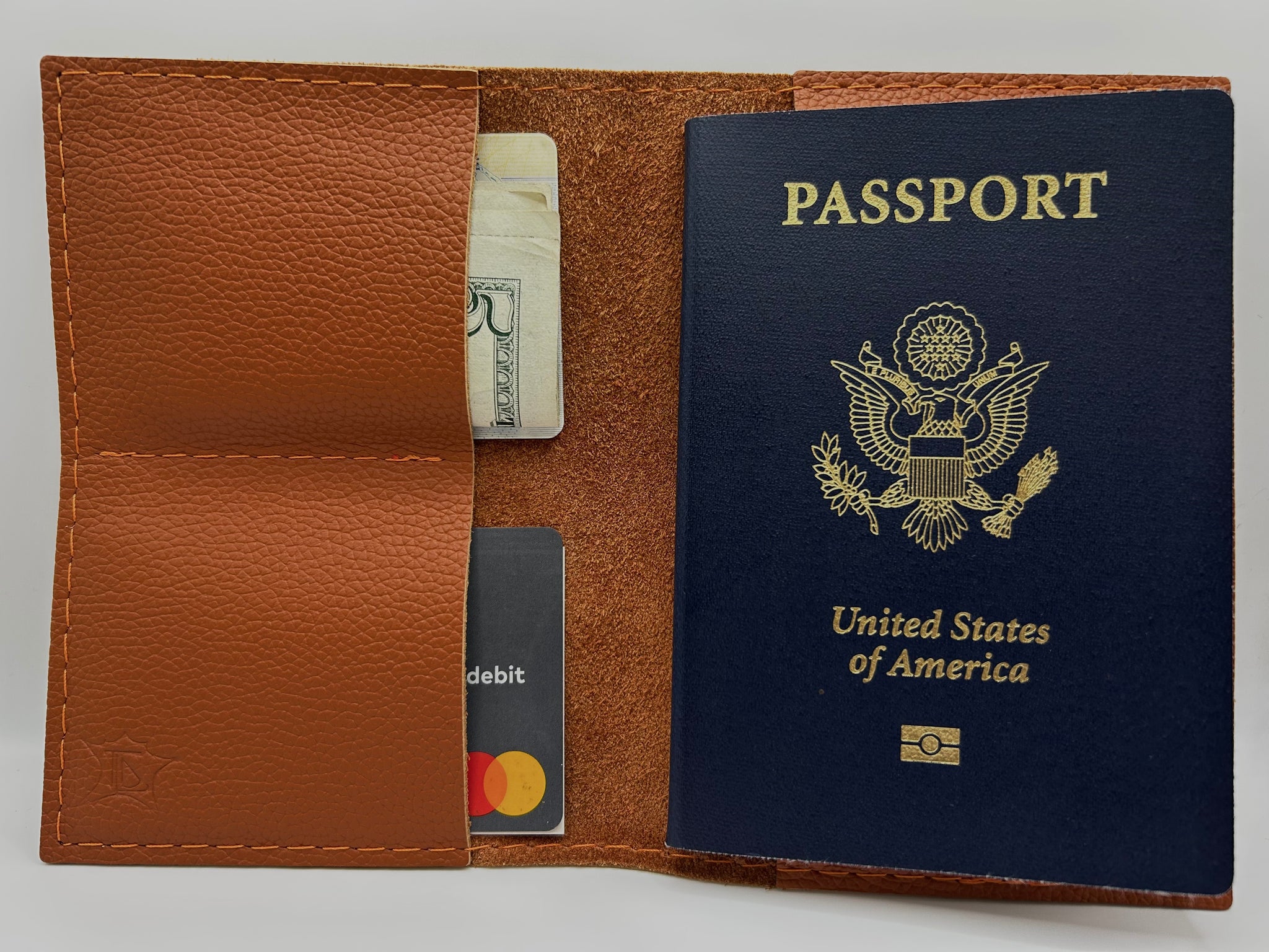 Dark Orange Passport Holder